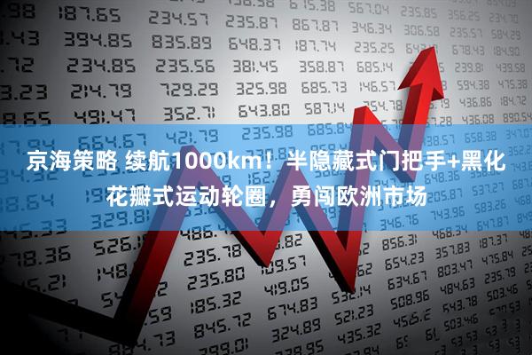 京海策略 续航1000km！半隐藏式门把手+黑化花瓣式运动轮圈，勇闯欧洲市场